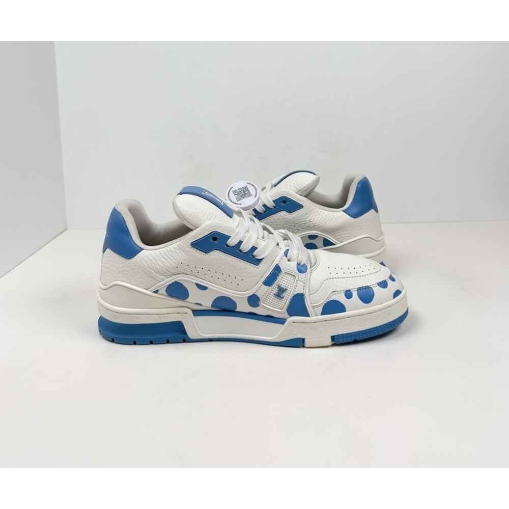 Size 6.5LV/7.5US - Louis Vuitton x Yayoi Kusama Trainer💙 RETAIL $1.4K! - Picture 6 of 10